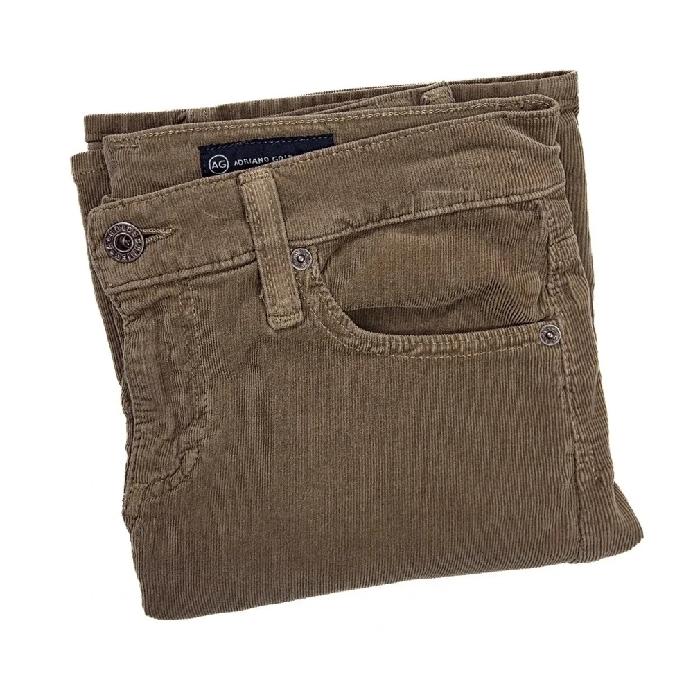 Adriano Goldschmied USA Made Brown Corduroy The Mid Box Skirt Women's Size 27x18
